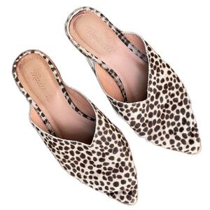 Madewell The Remi Mule in Mini Leopard Calf Hair 8